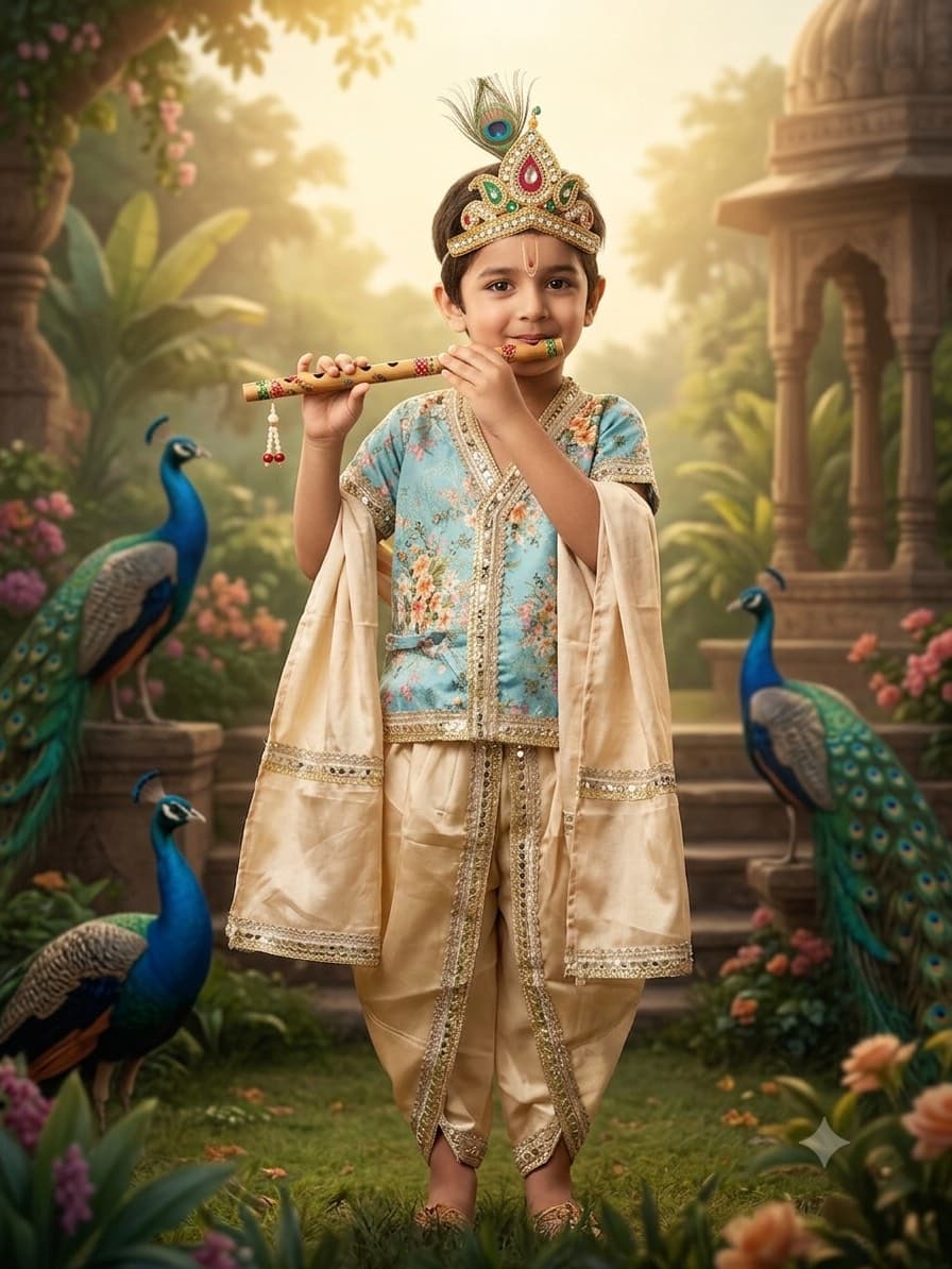 Kanha blue dress dress image 1