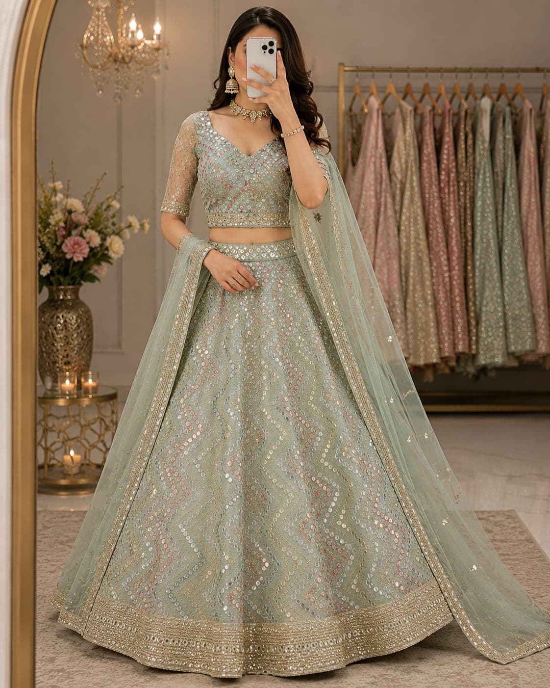 Designer Lehnga dress image 1