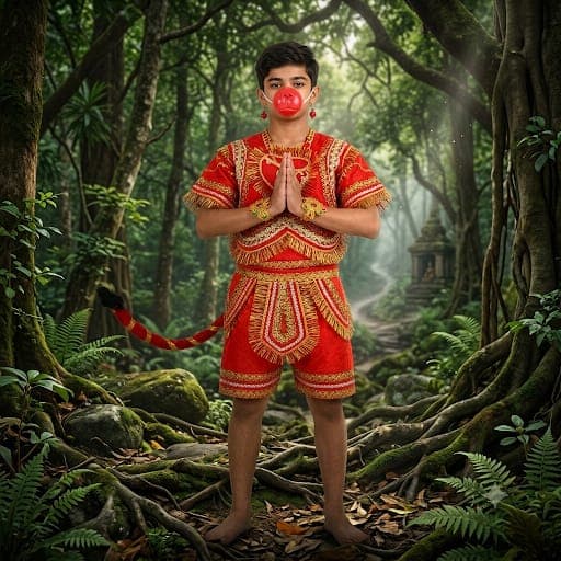 Hanuman ji dress image 4