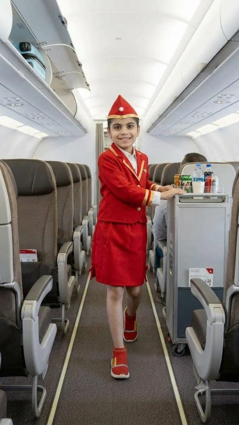 Air hostess Red dress image 2