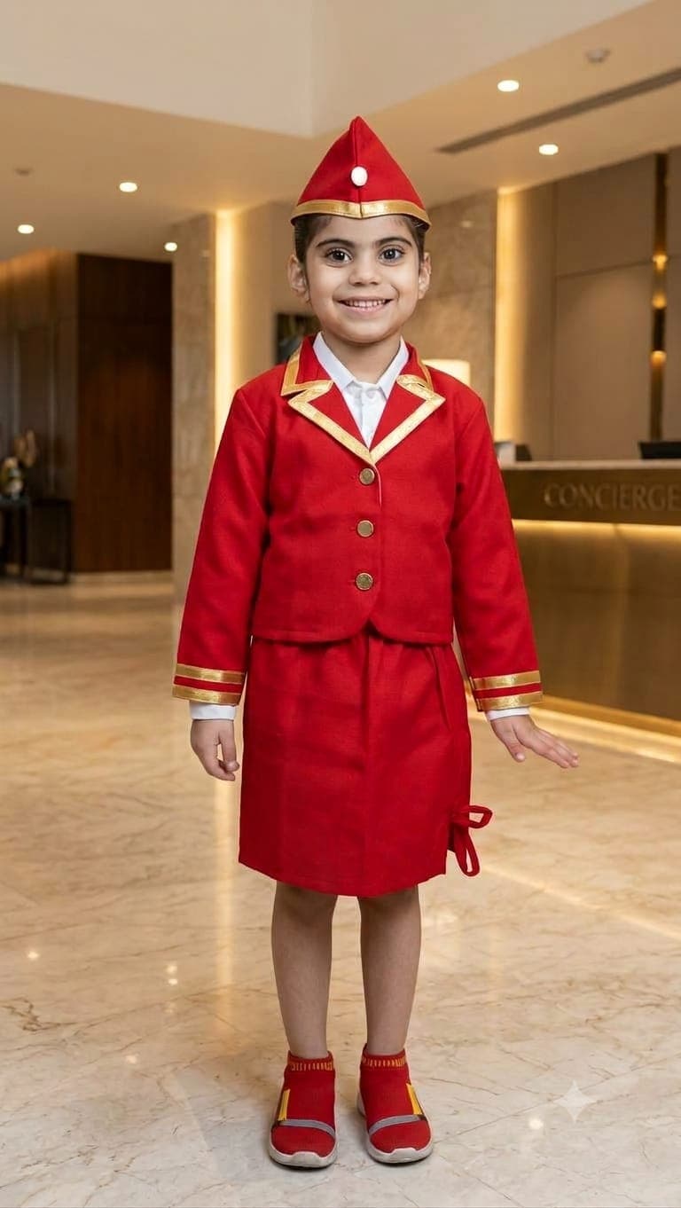 Air hostess Red dress image 1