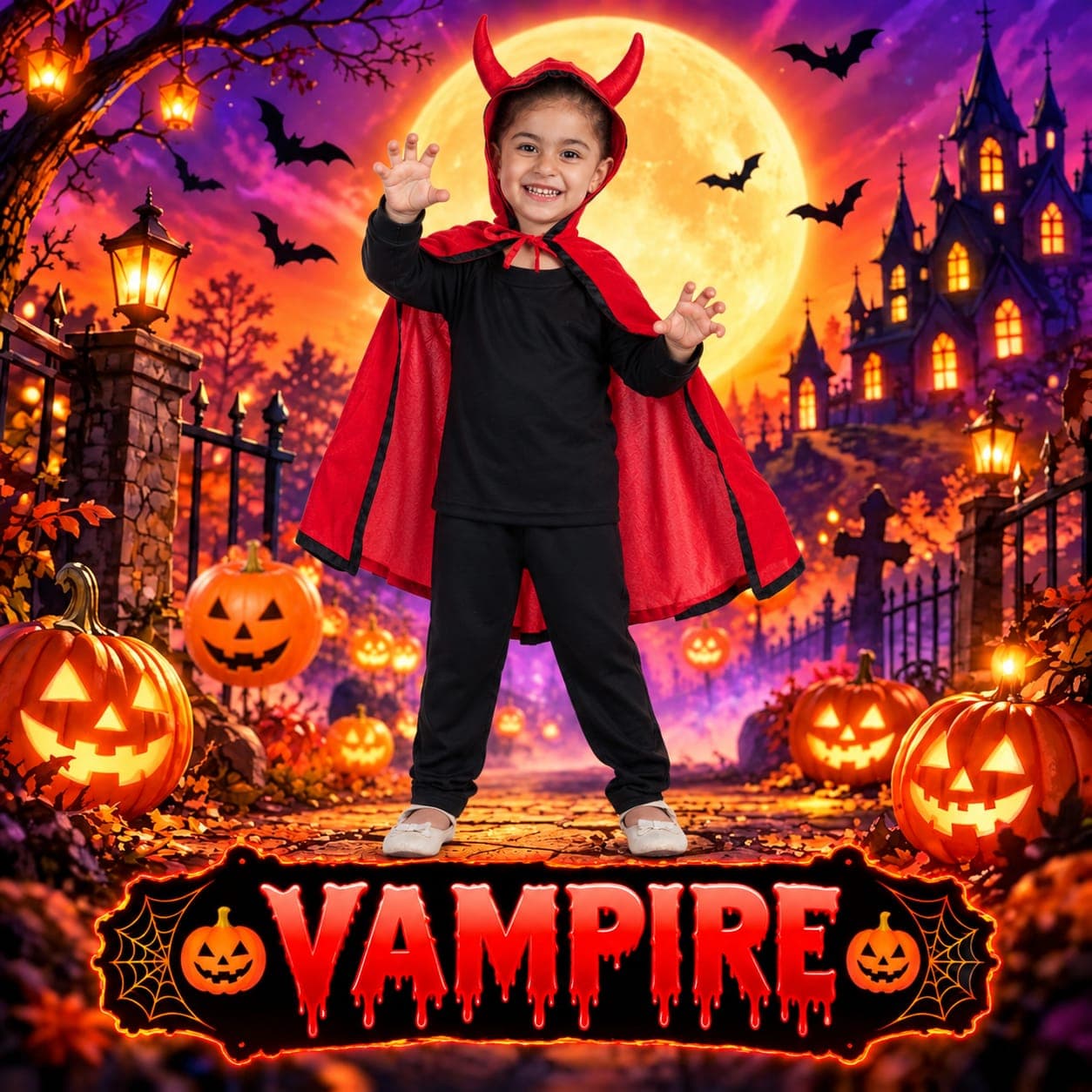 Vampire with robe dress image 1